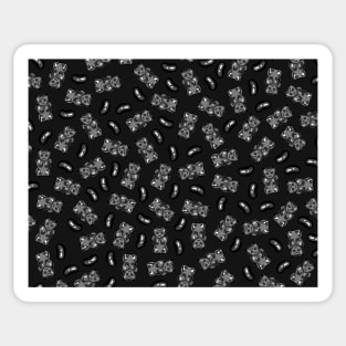 Black Jelly Beans & Gummy Bears Pattern Sticker